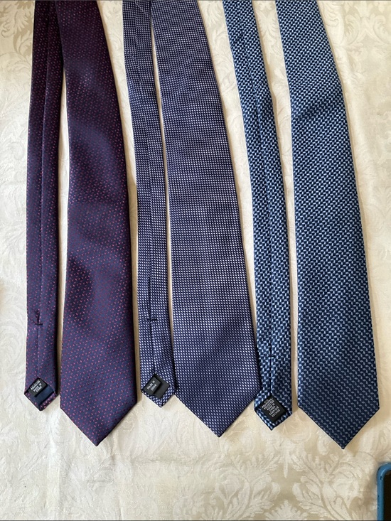 Michael Kors Other - Men's Solid and Textured Ties - Burgundy, Charcoal, Navy